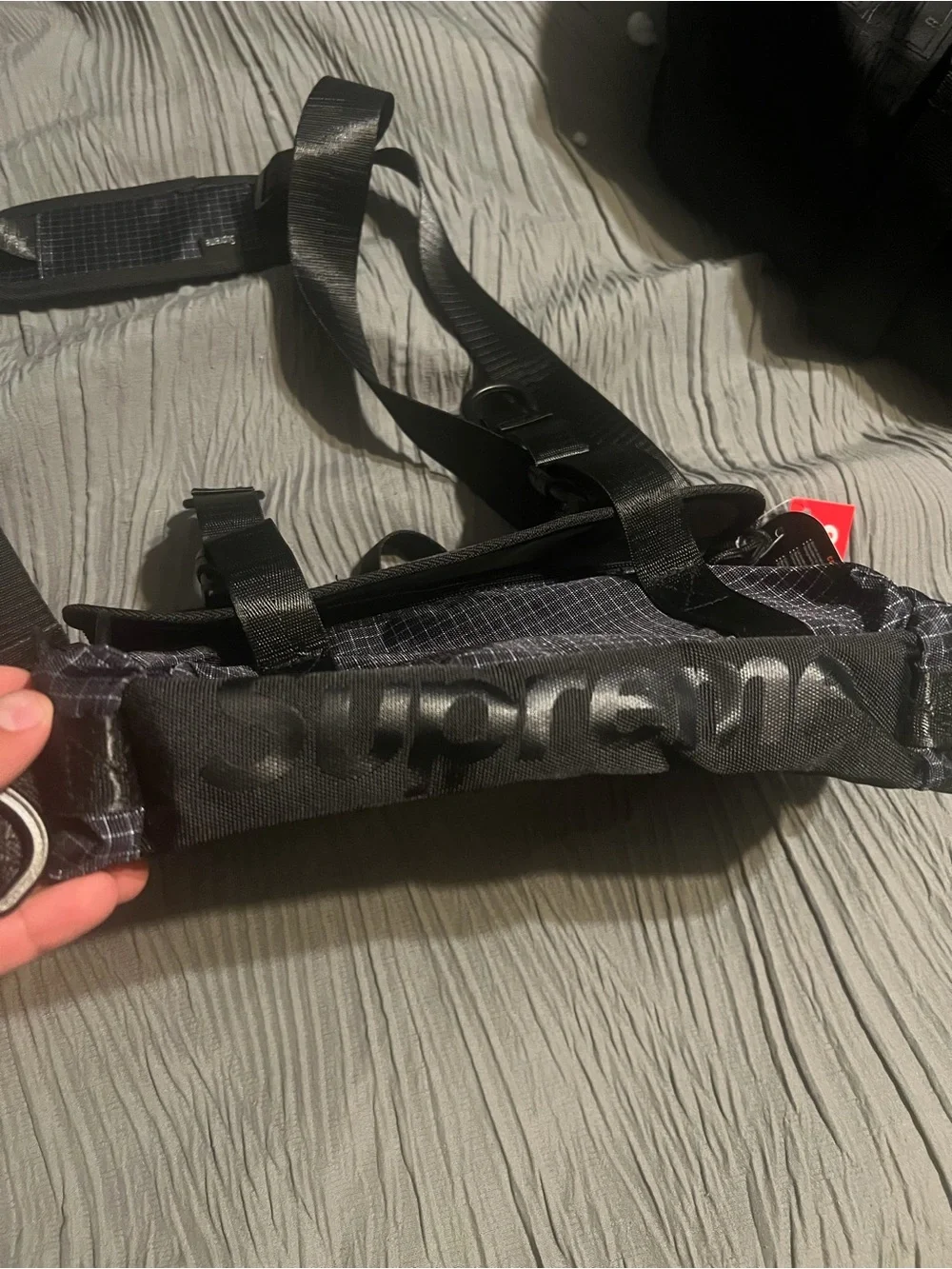 Supreme Black 3M mini duffle bag